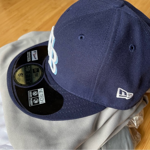New Era ⚾️ 59 Fifty Tampa Bay Rays fitted hat - 6 7/8 - Picture 4 of 6